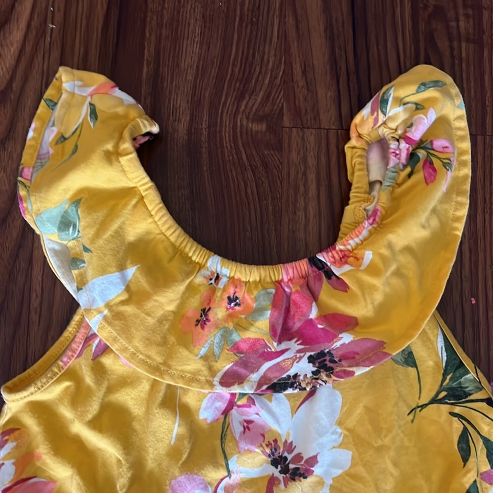 Girls Ruffle Top Summer Dress - Picture 2 of 3